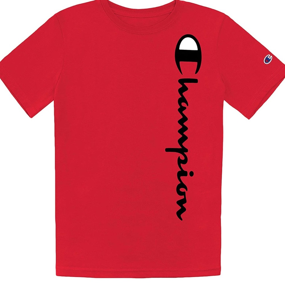 Champion Boys Short Sleeve Logo Tee Shirt